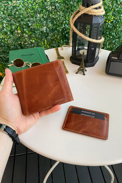 Dallas - Genuine Leather Kangaroo Wallet + Card Holder