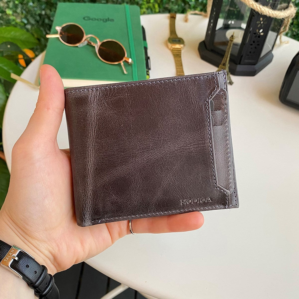 Dallas - Genuine Leather Kangaroo Wallet + Card Holder