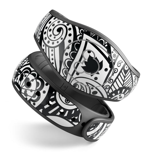 Black and White Aztec Paisley - Decal Skin Wrap Kit for the Disney