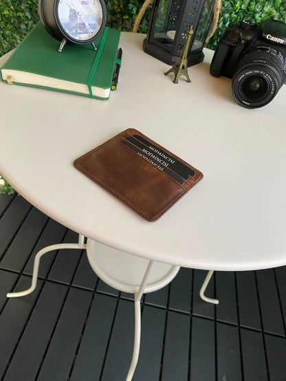 Ariza - Genuine Leather Slim Cardholder